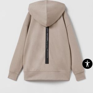 ZARA OVERSIZED HOODIE GREY size 8‎ kids NWT